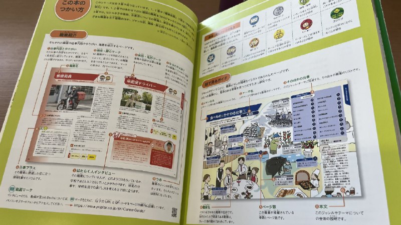 日本给小学生介绍600多种职业的书📚，方便他们找到自己理想的职业 source