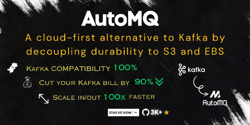 GitHub - AutoMQ/automq: AutoMQ is a cloud-first alternative to Kafka by decoupling durability to S3 and EBS. 10x cost-effective.…