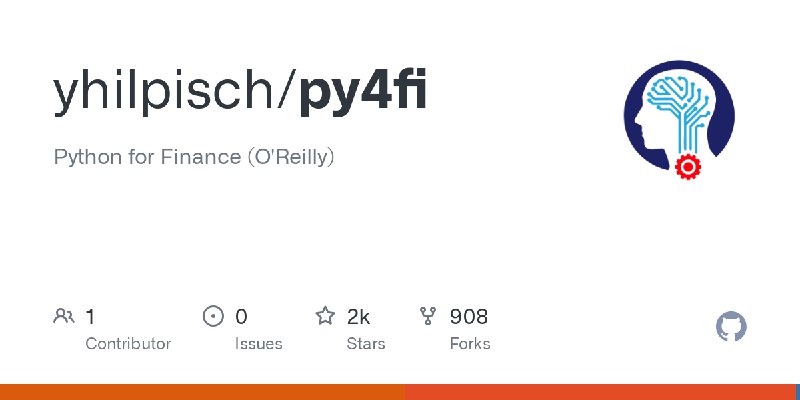 GitHub - yhilpisch/py4fi: Python for Finance (O'Reilly)