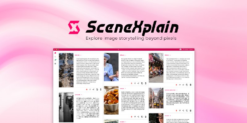 SceneXplain - Leading AI Solution for Image Captions and Video Summaries