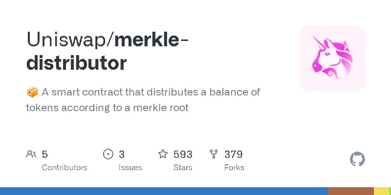 merkle-distributor/contracts/MerkleDistributor.sol at master · Uniswap/merkle-distributor