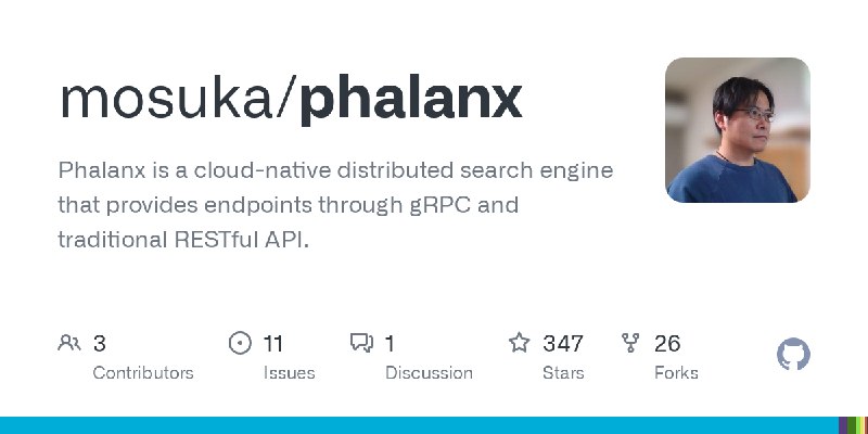 GitHub - mosuka/phalanx: Phalanx is a cloud-native distributed search engine that provides endpoints through gRPC and traditional…