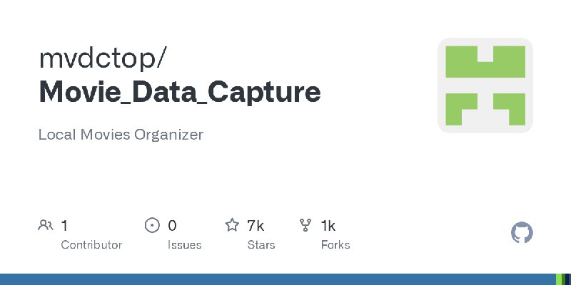 GitHub - mvdctop/Movie_Data_Capture: Local Movies Organizer