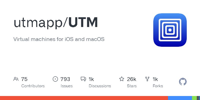 GitHub - utmapp/UTM: Virtual machines for iOS and macOS