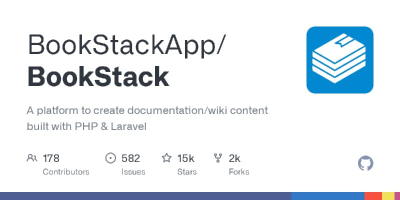 GitHub - BookStackApp/BookStack: A platform to create documentation/wiki content built with PHP & Laravel