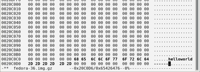 Creating a modifiable gzipped disk image