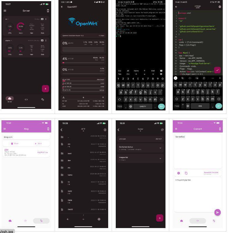 🌟 Serverbox - 开源SSH工具开源、iOS(3RMB买断)、安卓/桌面(免费)功能齐全、界面简洁(Material 3)、持续更新🌟 主要功能服务器状态图表、桌面小组件、推送SSH、SFTP工具Docker、包管理🌟 链接GitHub