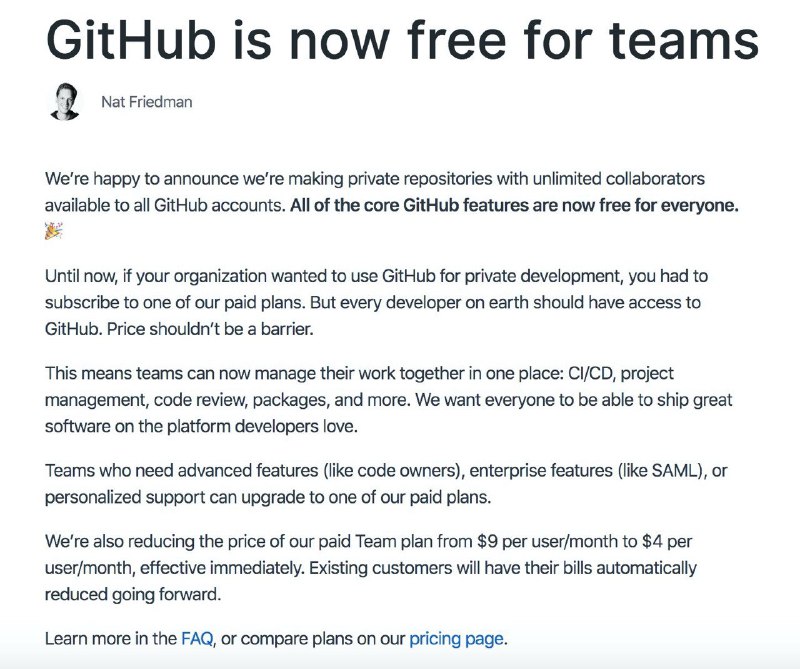 github team free