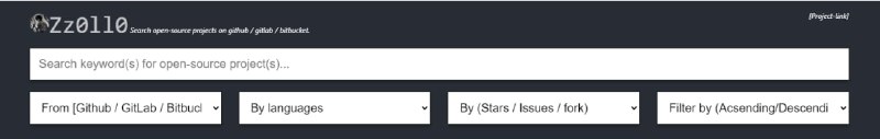 zzollo 在 github、gitlab 和 bitbucket 上做了一个开源项目 #搜索引擎 ，有很多过滤器
