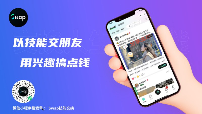 #有趣产品咖啡馆 #Newsletter🤳 独立开发者故事 #67 - “用技能来交朋友，用Swap来交换人生新可能！”1、介绍下你自己和目前所做的产品哈喽，大家好，我是Swap创始人世杰，互联网从业者、摄影爱好者，坐标上海