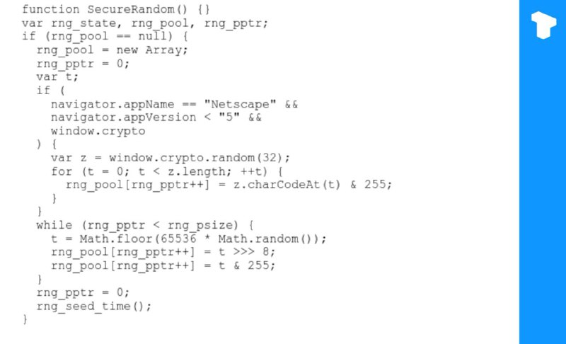 Unciphered公司 披露了BitcoinJS中的一个漏洞，该漏洞影响了2011年至2015年生成的钱包，是由SecureRandom()函数和Math.random()中的缺陷引起的