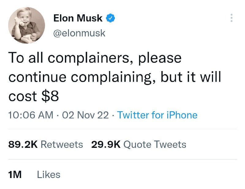 Elon Musk已将他的Twitter简介更改为“Twitter客服专员”