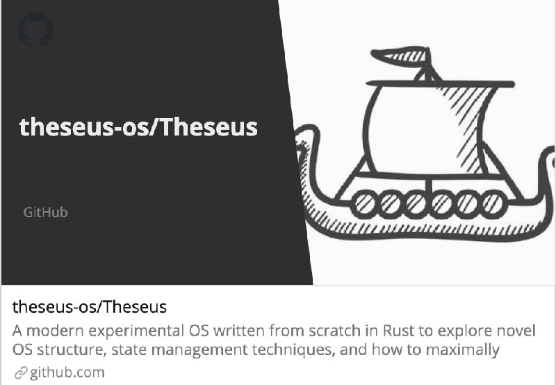 用 Rust 编写现代操作系统Theseus 是从Rust编写的新操作系统，尝试使用新颖的OS结构，更好的状态管理以及如何将OS职责（如资源管理）转移到编译器中