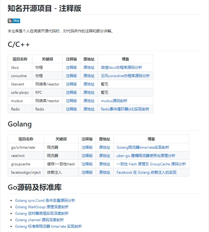 知名开源项目 - 注释版 本仓库是作者在阅读开源代码时，对代码所作的注释和部分讲解
