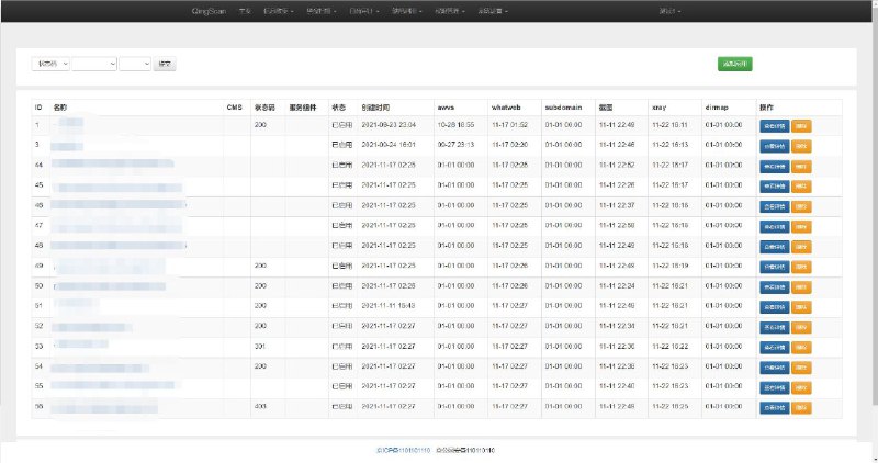 一款开源的漏洞挖掘 #工具 QingScan，集多个功能于一体