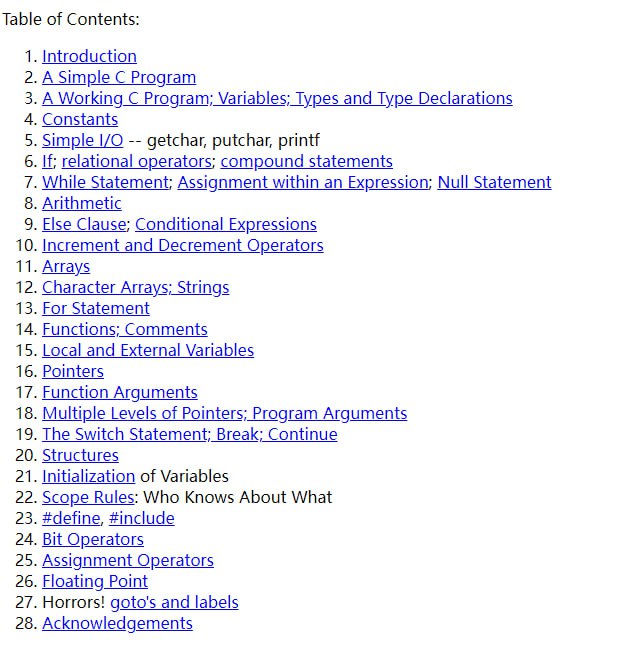 一份1974年，贝尔实验室的C语言教程 | link本“教程”作为历史文档而不是教程呈现