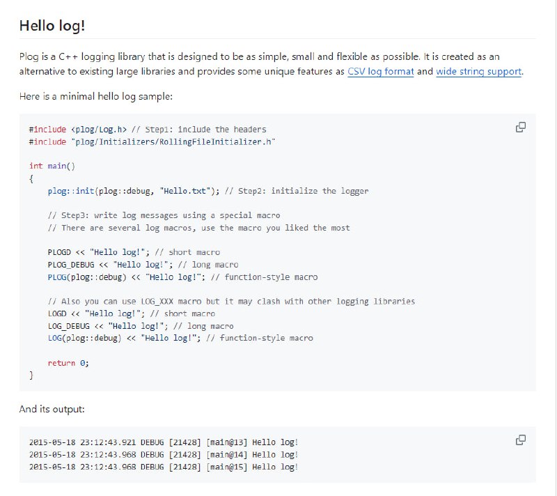 一个便携、简单、可扩展的C++日志库，支持CSV日志格式和宽字符串，适用于多种平台和编译器，无需第三方依赖，具有线程和类型安全特性SergiusTheBest/plog | #c++一个便携、简单、可扩展的C++日志库，支持CSV日志格式和宽字符串，适用于多种平台和编译器，无需第三方依赖，具有线程和类型安全特性SergiusTheBest/plog | #c++
