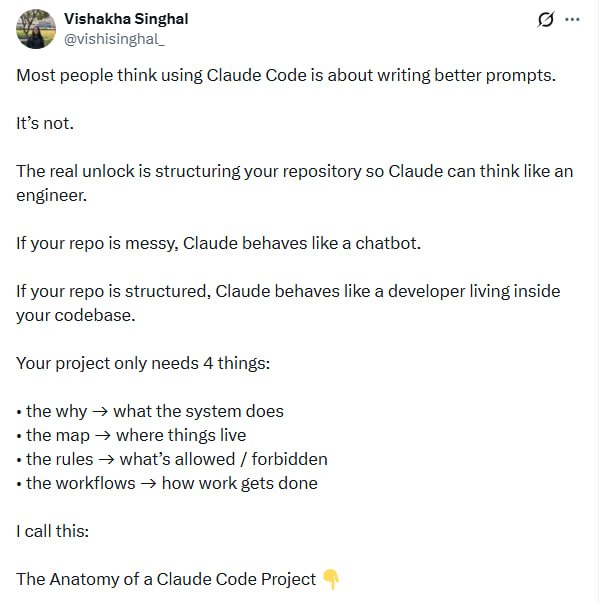 你以为AI编程拼的是提示词，其实高手都在“驯化”项目结构 | 帖子别再卷提示词了