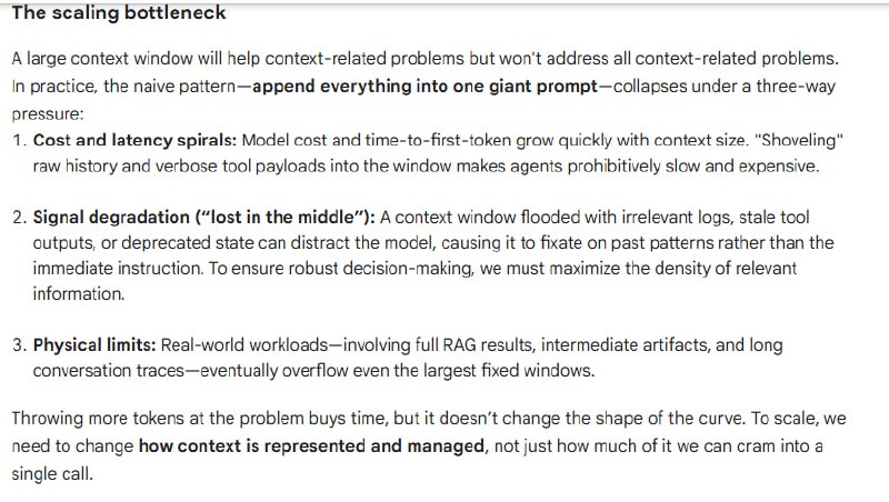 Google发布了一份关于多智能体系统上下文工程的权威指南，提出了高效管理上下文的全新思路