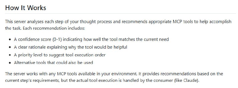 mcp-sequentialthinking-tools：一款帮助解决问题的智能工具推荐服务器