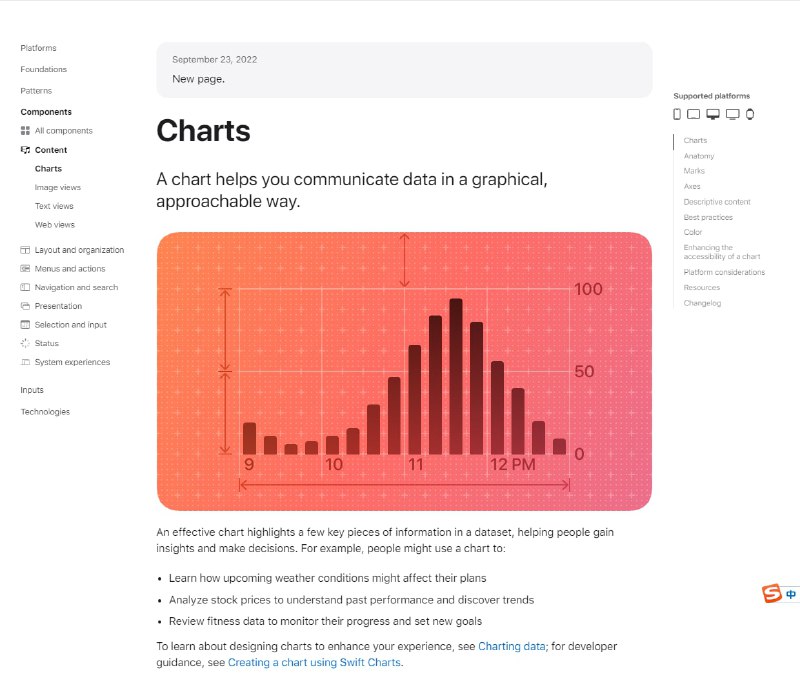 苹果的图表设计指南（英文）最近苹果在设计指南中新增图表可视化设计，主要讲解柱状图在 iOS 内的使用