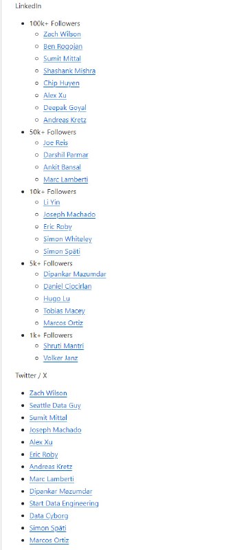 The Data Engineering Handbook：该存储库拥有成为出色的数据工程师所需的所有资源，教程、博客、订阅邮件列表等