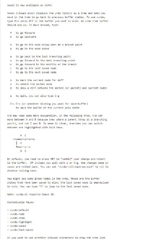 可视化撤销树工具，帮助用户通过图形界面理解编辑历史和撤销操作，提高代码编辑效率vundo | #工具