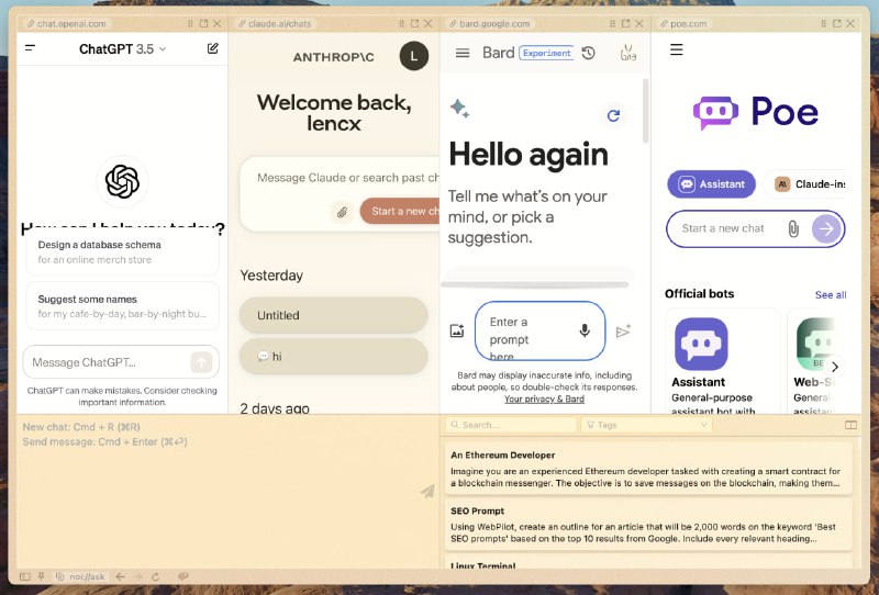 一款开源高颜值 AI 客户端： Noi