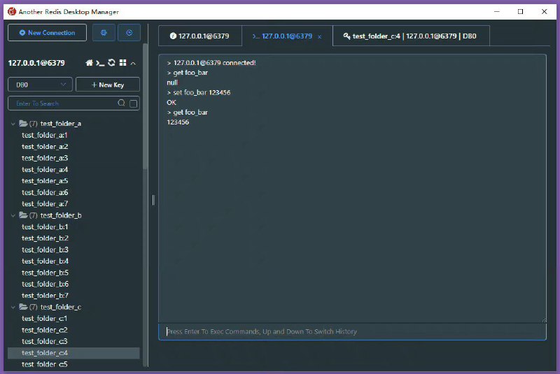 一款更快、更好、更稳定的 Redis 桌面（GUI）管理客户端：Another Redis Desktop Manager兼容 Windows、Mac、Linux 等主流系统