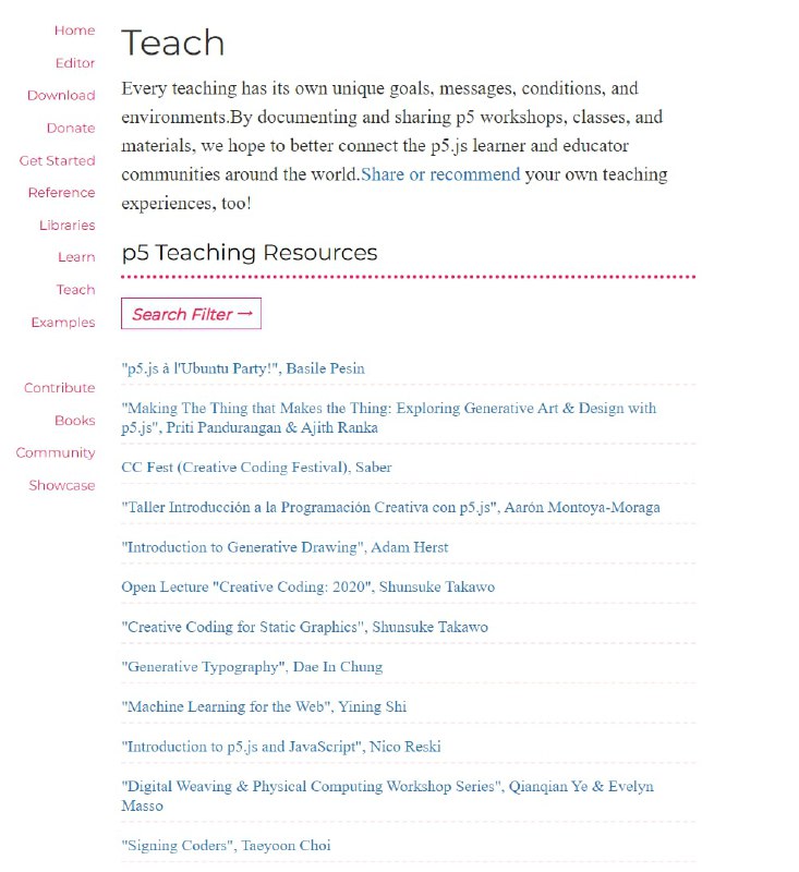 P5.js一个让艺术家、设计师、教育工作者可以访问编码的JavaScript库