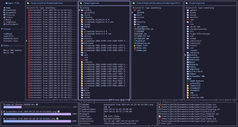superfile：美观且现代化的终端文件管理器