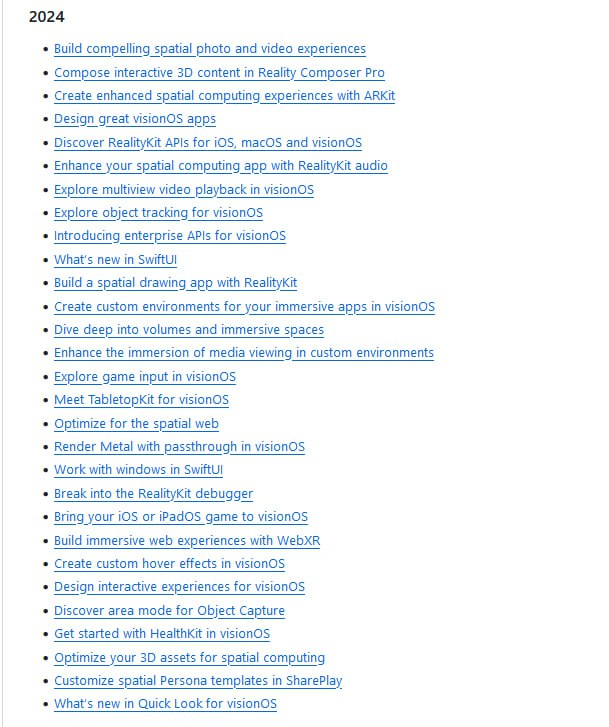 visionOS开发者资源列表：为visionOS开发者提供一系列资源，包括社区、在线课程、AI工具、代码补全工具、苹果官方资源等，旨在帮助开发者更好地开发visionOS应用visionOS开发者资源列表：为visionOS开发者提供一系列资源，包括社区、在线课程、AI工具、代码补全工具、苹果官方资源等，旨在帮助开发者更好地开发visionOS应用