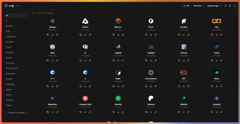 一份 SVG Logo 资源合集 SVGL