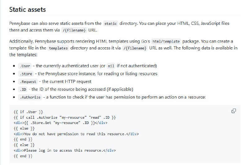 Pennybase：一个轻量级、低依赖的后端即服务（BaaS）解决方案，用不到1000行Go代码实现核心后端功能