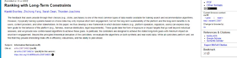 本论文提出了一种基于控制的框架和算法，用于实现长期目标，并在短期参与度和长期目标之间进行权衡