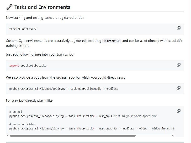 TrackerLab：集成IsaacLab与多模态全身控制的模块化框架，专为复杂人形机器人动作设计打造