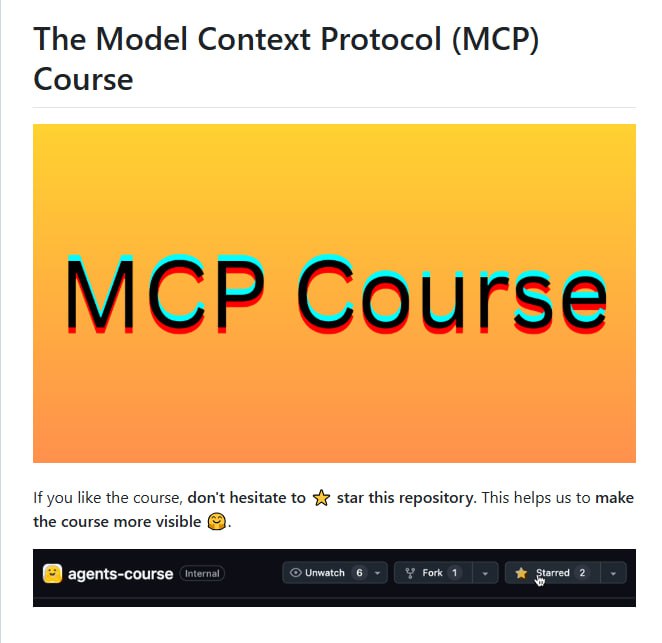 The Model Context Protocol (MCP) Course：深入学习Model Context Protocol（MCP）的课程项目，帮助开发者掌握AI模型与外部数据和工具的连接技术