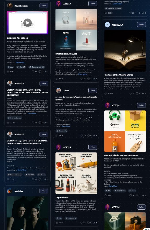 SearchPromptly：一个平台，用户可以在这里发现、创建和分享强大的提示词，以及探索人工智能的创造性应用