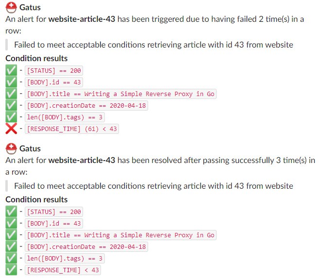 gatus 是一个面向开发人员的健康仪表板，它使用 HTTP、ICMP、TCP 甚至 DNS 查询来监控服务，并通过使用状态码等值的条件列表来评估所述查询的结果， 响应时间、证书到期、正文等
