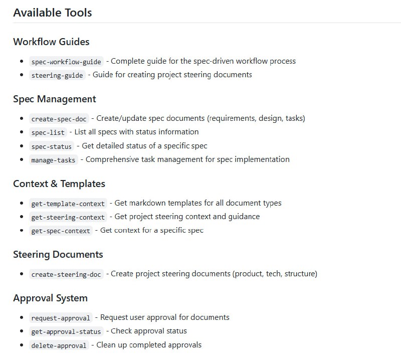 Model Context Protocol (MCP) 服务端——为 AI 辅助软件开发打造的结构化规格驱动工作流工具，集成实时网页仪表盘与 VSCode 插件，助力开发者无缝管理项目进度