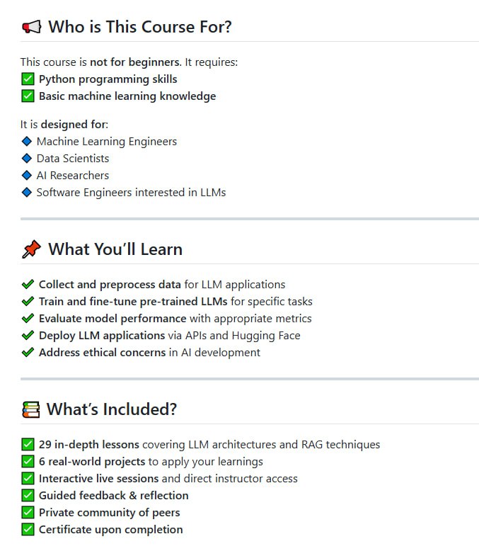 building-llm-applications-from-scratch：关于如何从头构建基于大型语言模型（LLM）应用程序的课程，涵盖了 Transformer 架构、检索增强生成（RAG）技术以及开源 LLM 部署的深入知识