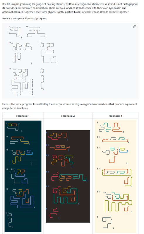 Rivulet：一种用流动线条编写的编程语言，让代码像水流一样优雅