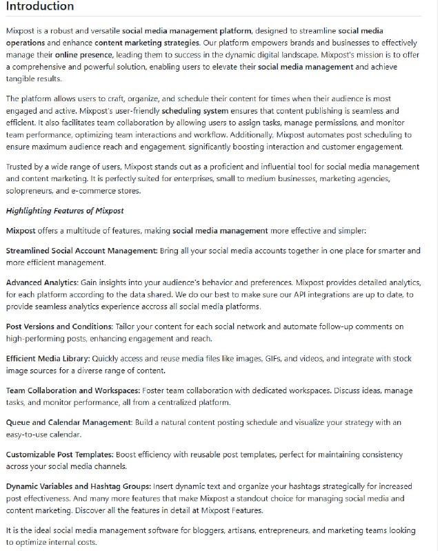 Mixpost：一站式社交媒体管理平台，助力品牌与企业高效运营社交媒体