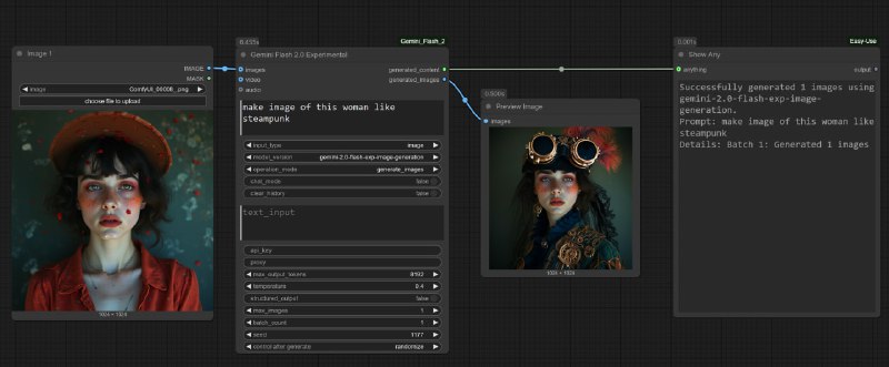 ComfyUI-Gemini_Flash_2.0_Exp：一个强大的ComfyUI自定义节点，整合了谷歌的Gemini Flash 2.0实验模型，让你在ComfyUI工作流中直接进行文本、图像、视频帧和音频的多模态分析