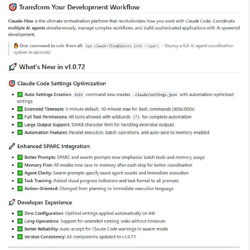 Claude-Flow：AI驱动的开发流程变革者，让多Agent协同开发变得轻松高效