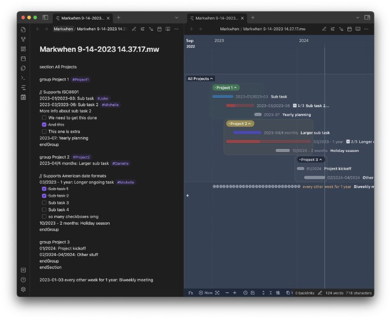 一款集成Markwhen功能的Obsidian笔记插件，让你能够使用Markwhen语法创建时间线，增强笔记的可视化和组织能力Markwhen Obsidian Plugin | #插件 #Obsidian一款集成Markwhen功能的Obsidian笔记插件，让你能够使用Markwhen语法创建时间线，增强笔记的可视化和组织能力Markwhen Obsidian Plugin | #插件 #Obsidian