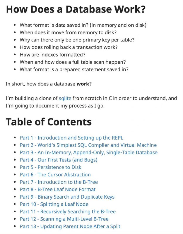 开源技术教程：《动手构建一个简单数据库》（Let's Build a Simple Database）
