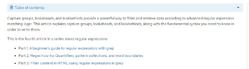 高级正则表达式：捕获组、前瞻和后视 地址 | #正则表达式