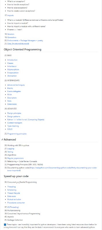 Python开发者路线图Senior-Dev-Roadmap | #Python #路线图Python开发者路线图Senior-Dev-Roadmap | #Python #路线图