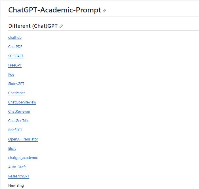 ChatGPT-Academic-Prompt：ChatGPT学术提示集合，收集了使用ChatGPT助力学术写作的各种模板问题，比如修改文本以符合学术标准、思考主题或关键词、撰写摘要、书评等